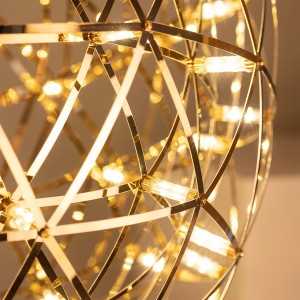 https://discount-led.fr/pt/ Candeeiro suspenso LED dourado Gloria 45W 3000K Ø70 cm  510,00 €  408,00 €    C126888