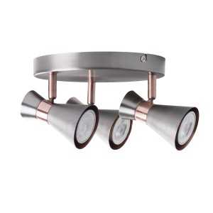 https://design-led.fr/gb/ MILENO silver / copper wall and ceiling luminaire 3xGU10 29113 47,30 € 40,21 €