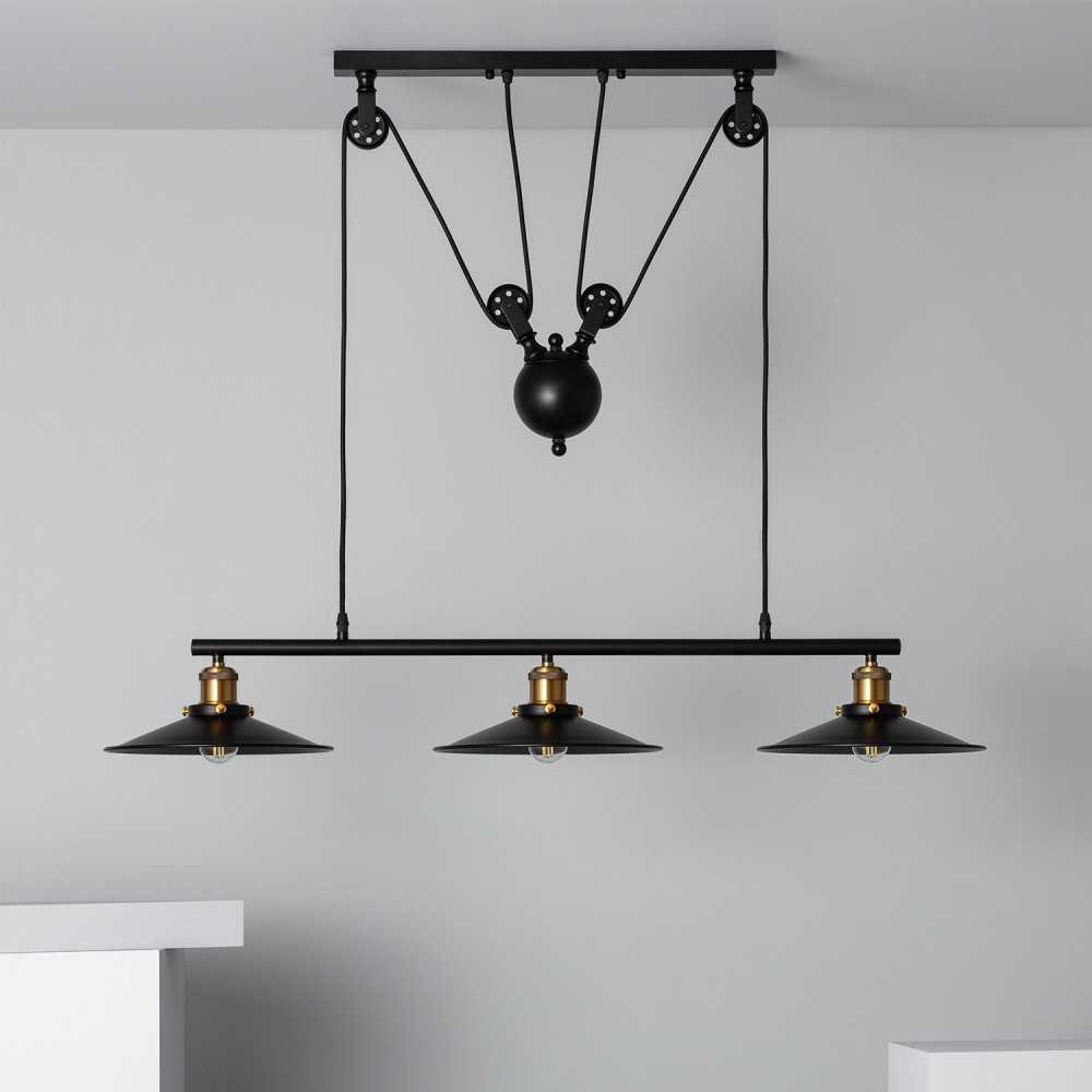 https://design-led.fr/it/ Lampada a sospensione Pusaka 3 x E27 nero 130,00 € 110,50 € C142939