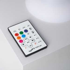 https://design-led.fr/fr/ Lampe à Poser LED Extérieure Portative Uyoga RGBW avec Haut-Parleur Bluetooth et Batterie Rechargea...