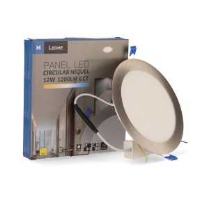 https://design-led.fr/es/ Panel LED redondo extraplano 12W Níquel CCT Ø 170 mm LM5507 10,00 € 8,50 €
