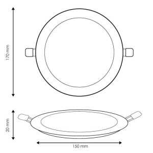 https://design-led.fr/fr/ Dalle LED Ronde Extra-Plate 12W Nickel CCT Ø 170 mm LM5507 10,00 € 8,50 €