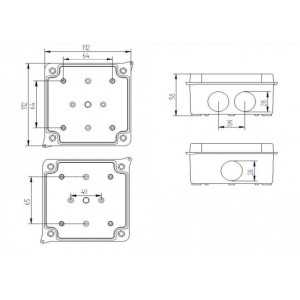 https://design-led.fr/de/ Wasserdichte Abzweigdose 113x113x60 mm 4,20 € 3,57 € CS57