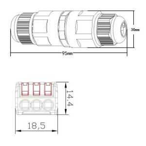 https://design-led.fr/es/ Conector rápido estanco de 3 contactos 0.5mm- 2.5mm IP68 14,30 € 12,16 € C192174