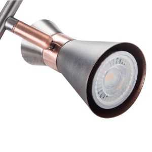 https://design-led.fr/it/ MILENO argento / rame 4xGU10 apparecchio a parete e a soffitto 67,10 € 57,04 € 29119