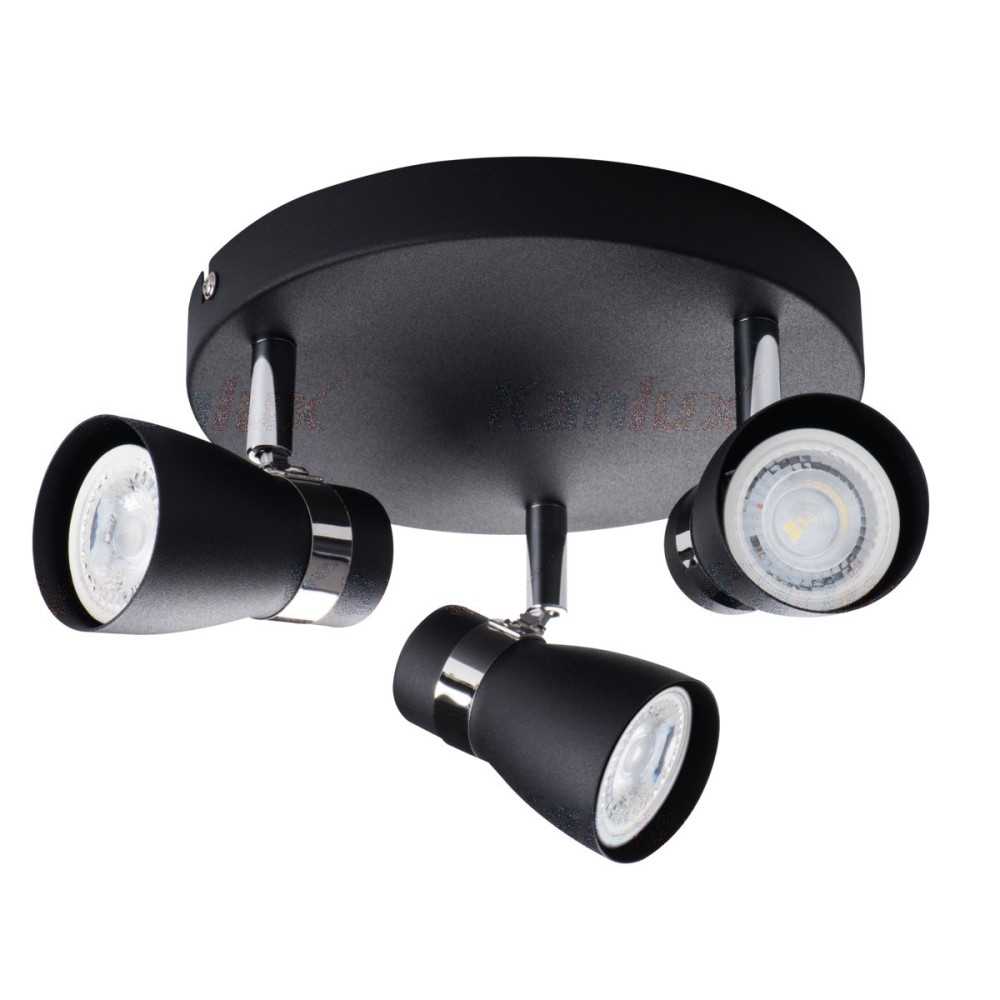 https://discount-led.fr/nl/ Wand- en plafondarmatuur ENALI Zwart 3xGU10  31,90 €  25,52 €    28765