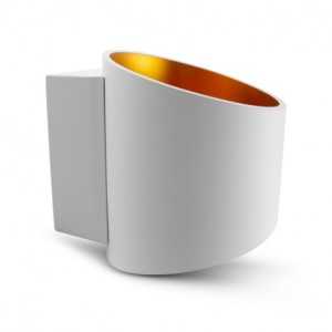 https://design-led.fr/es/ Applique led murale HOYA OBLIQUE G9 x1 blanc doré 700410 32,20 € 27,37 €