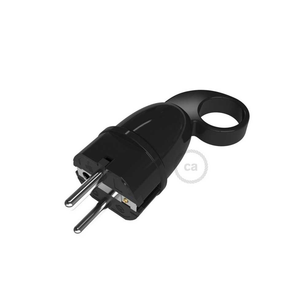 https://discount-led.fr/gb/ Schuko Confort plug with ring 16A 250V Black  4,00 €  3,20 €    ST16A1NE