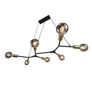 https://discount-led.fr/es/ Josefine Lámpara de suspensión Negro mate 7xE27  149,90 €  119,92 €    2010303003
