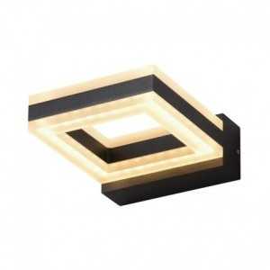 https://design-led.fr/es/ Applique Murale LED RING 12W 800 LM Carré 4000K Gris IP54 67753 131,20 € 111,52 €