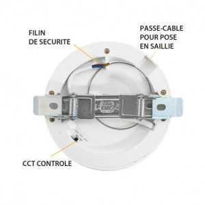 https://design-led.fr/fr/ Downlight LED 6w Ø125 ALDEBARAN CCT encastrable ou en saillie 77492 17,00 € 14,45 €