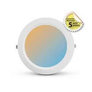 https://design-led.fr/fr/ Downlight LED fixe ORION blanc rond 34-40W CCT GARANTIE 5 ANS 765131 108,40 € 92,14 €