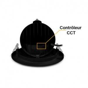 https://discount-led.fr/nl/ LED Slak Spot BOUTICA Rond Kantelbaar en Zwenkbaar Zwart 38W CCT 5 JAAR GARANTIE  118,20 €  94,56...