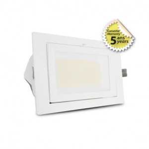 https://design-led.fr/gb/ Rectangular LED Spotlight STELLA Tilting with Electronic Power Supply 32/38W CCT 5 YEAR GUARANTEE 1...