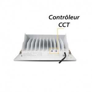 https://design-led.fr/gb/ Rectangular LED Spotlight STELLA Tilting with Electronic Power Supply 32/38W CCT 5 YEAR GUARANTEE 1...