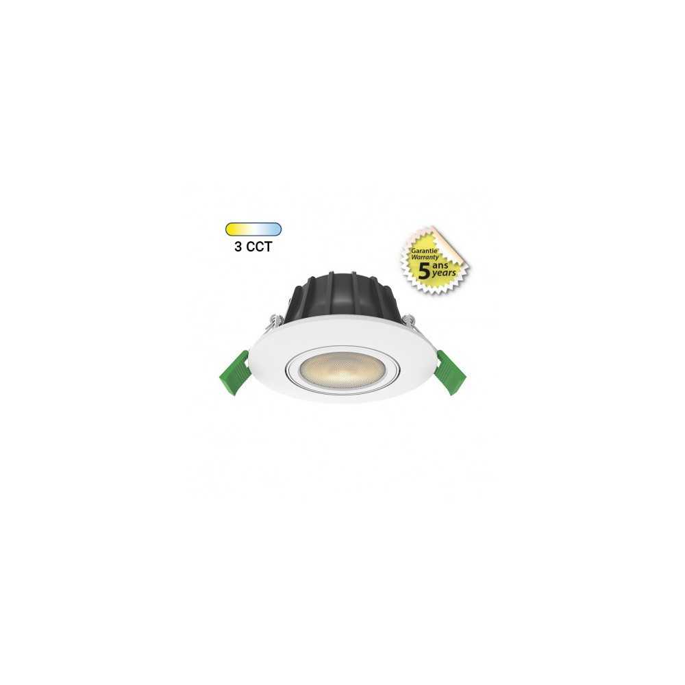 https://design-led.fr/fr/ Spot LED CHROMA ORIENTABLE 6w dimmable CCT BBC 2700K / 3000K / 4000K 763410 21,00 € 17,85 €