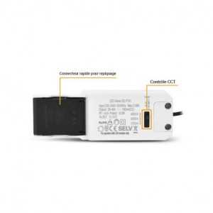 https://design-led.fr/fr/ Spot LED CHROMA ORIENTABLE 6w dimmable CCT BBC 2700K / 3000K / 4000K 763410 21,00 € 17,85 €