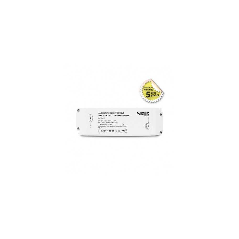 https://design-led.fr/gb/ LED Driver 40-80 VDC / 500mA 40W Dimmable Phase break 42,20 € 35,87 € 75475