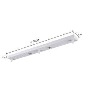 https://design-led.fr/it/ Piastra a soffitto a 3 fori bianca 50 cm 22,80 € 15,96 € -30% C1145