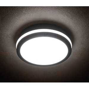 https://design-led.fr/nl/ Plafondlamp BENO LED Ø220 18w 4000k IP54 grafiet 35,00 € 29,75 € 33348