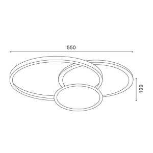 https://design-led.fr/gb/ Led Lunar Ceiling Lamp 45w CCT white dimmable by remote control 181,90 € 154,61 € LM8125