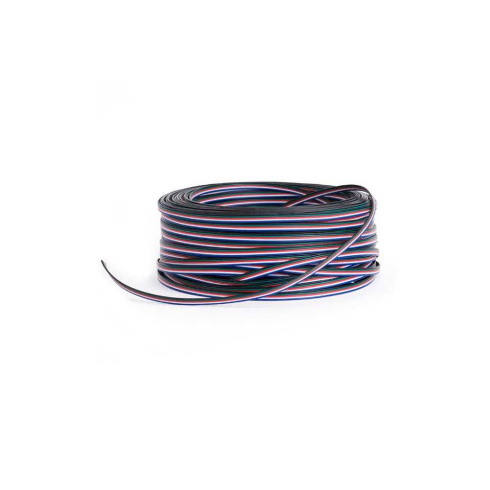 https://discount-led.fr/nl/ 4-draads RGBW LED-kabel 5X0.22mm - verkocht per meter  2,40 €  1,92 €    EC-RGBW
