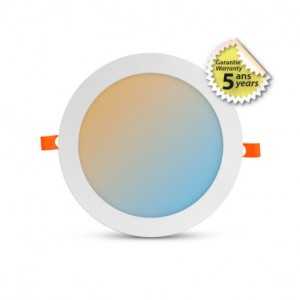 https://design-led.fr/nl/ Witte LED Plafondlamp Ø225 18W SLIMY CCT Dimbaar 5 JAAR GARANTIE 43,40 € 36,89 € 77678