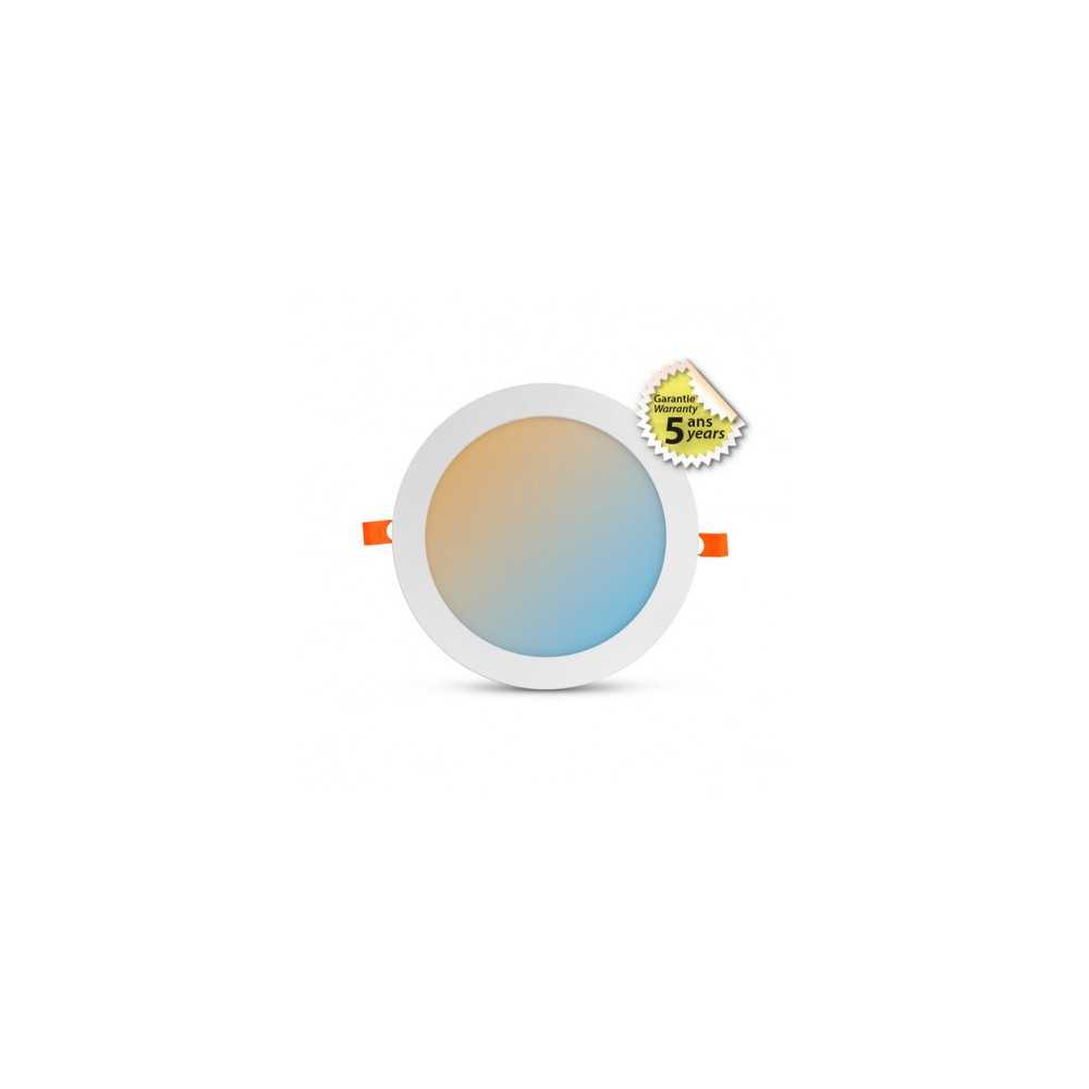 https://discount-led.fr/de/ Downlight LED Weiß Ø225 18W SLIMY CCT Dimmbar 5 JAHRE GARANTIE  43,40 €  34,72 €    77678