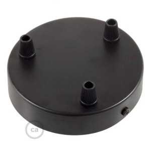https://design-led.fr/fr/ Kit rosace métallique cylindrique à 3 trous Ø 120 noir KRM573FVN 7,20 € 6,12 € KRM573FVN