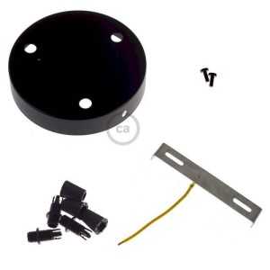 https://discount-led.fr/fr/ Kit rosace métallique cylindrique à 3 trous Ø 120 noir  7,20 €  5,76 €    KRM573FVN