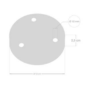 https://discount-led.fr/gb/ 3-hole cylindrical metal rosette kit Ø 120 black  7,20 €  5,76 €    KRM573FVN