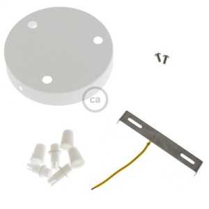 https://design-led.fr/de/ Set zylindrische Metallrosette mit 3 Löchern Ø 120 weiß glänzend 7,20 € 6,12 € KRM573FVB