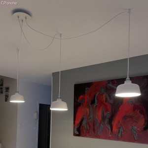 https://design-led.fr/pt/ Kit Rose-One para rosas redondas, 200 mm de diâmetro, com 3 orifícios e 4 orifícios laterais, bran...
