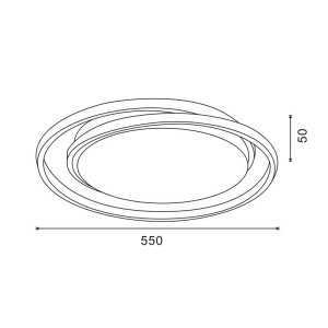https://design-led.fr/nl/ Led Twing plafondlamp 45w CCT wit dimbaar met afstandsbediening 152,70 € 129,80 € LM8128