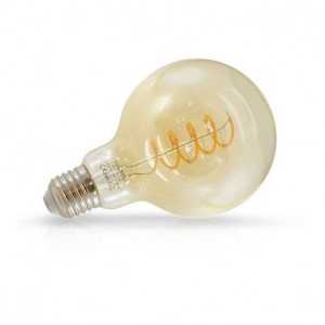 https://design-led.fr/pt/ Lâmpada LED E27 G95 Filamento Espiral 4W 2700K Dourado 10,30 € 8,75 € 71530