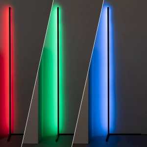 https://discount-led.fr/gb/ RGB 20W 140cm black LED floor lamp, dimmable by remote control.  82,40 €  65,92 €    0193