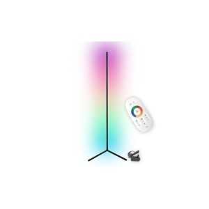 https://discount-led.fr/gb/ RGB 20W 140cm black LED floor lamp, dimmable by remote control.  82,40 €  65,92 €    0193