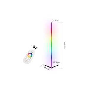 https://design-led.fr/de/ LED-Stehleuchte RGB 20W 140cm schwarz, dimmbar mit Fernbedienung. 82,40 € 70,04 € 0193