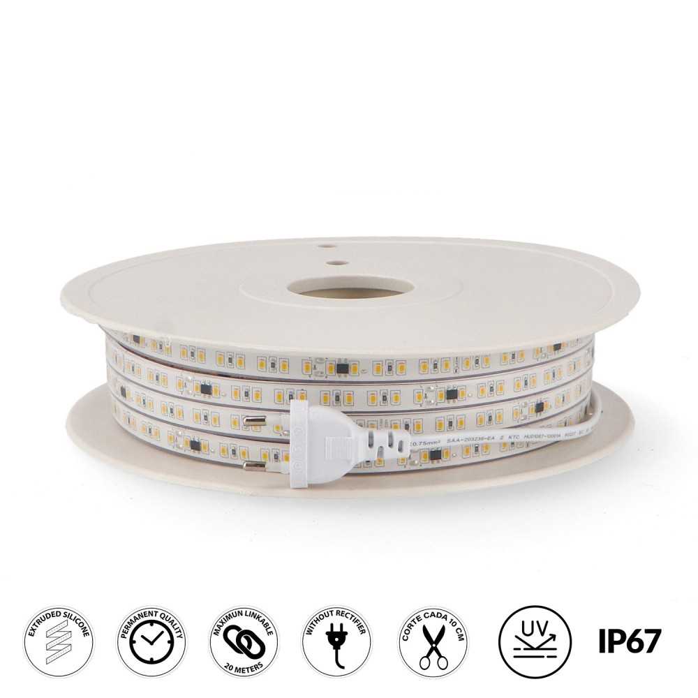 https://discount-led.fr/es/ Cinta led 220V Ac Smd2835 Ruzok 12W/m Ip67 6000K venta por ml  13,20 €  10,56 €    LM2341-1ML