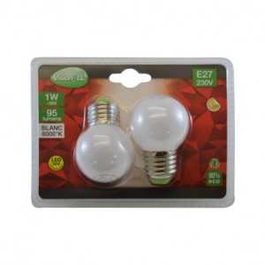 https://design-led.fr/fr/ Ampoule E27 led G45 1w 6000k pack x2 76161 4,50 € 3,15 € -30%