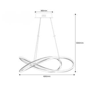 https://design-led.fr/gb/ LED pendant SOLMU 50W 4000K Ø60 cm LN1610-CR-BN 235,20 € 199,92 €