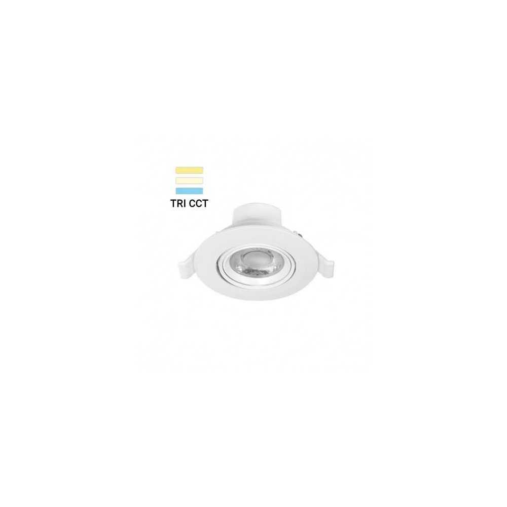 https://discount-led.fr/gb/ LED spotlight CARAT CCT II Adjustable 7w 3000K/4000K/6000K Ø90  12,20 €  9,76 €    100085