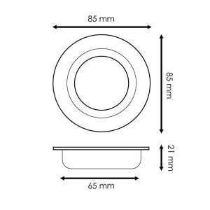 https://design-led.fr/de/ Deckenhalterung Schwenkbar Alu gebürstet LM4321 4,70 € 4,00 €