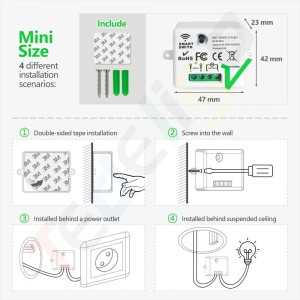 https://design-led.fr/gb/ Smart switch wireless, wi-fi, RF for remote control and application Tuya 16,00 € 13,60 € A2592