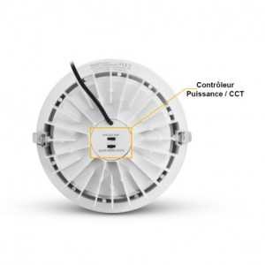 https://design-led.fr/fr/ Downlight LED fixe ORION blanc rond 25-30W CCT GARANTIE 5 ANS 765132 95,50 € 81,17 €