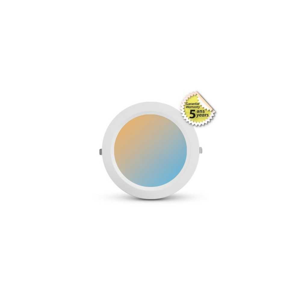 https://design-led.fr/fr/ Downlight LED fixe ORION blanc rond 25-30W CCT GARANTIE 5 ANS 765132 95,50 € 81,17 €