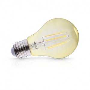 https://design-led.fr/pt/ Lâmpada LED E27 Filamento 8W 2500K Dourado Regulável 7,20 € 6,12 € 100003