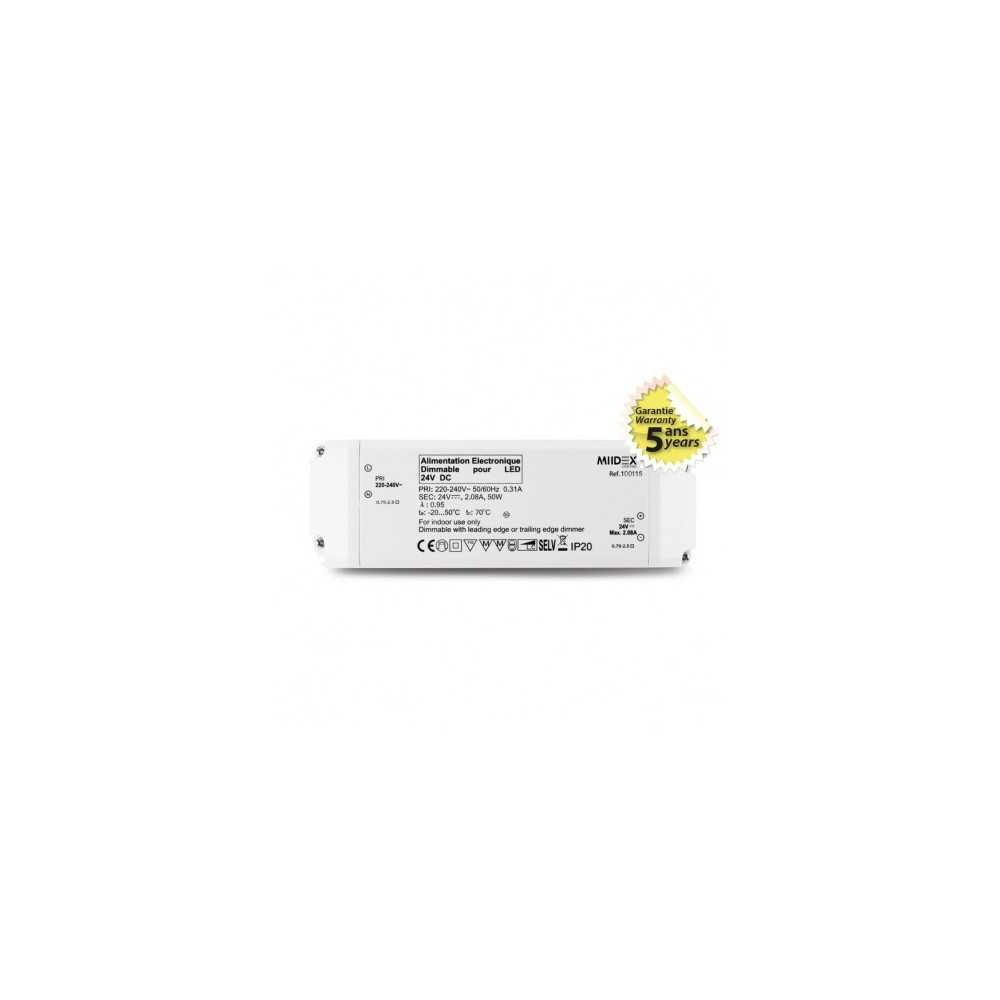 https://discount-led.fr/pt/ Fonte de alimentação LED 24 VDC 50W regulável Quebra de fase  50,80 €  40,64 €    100115