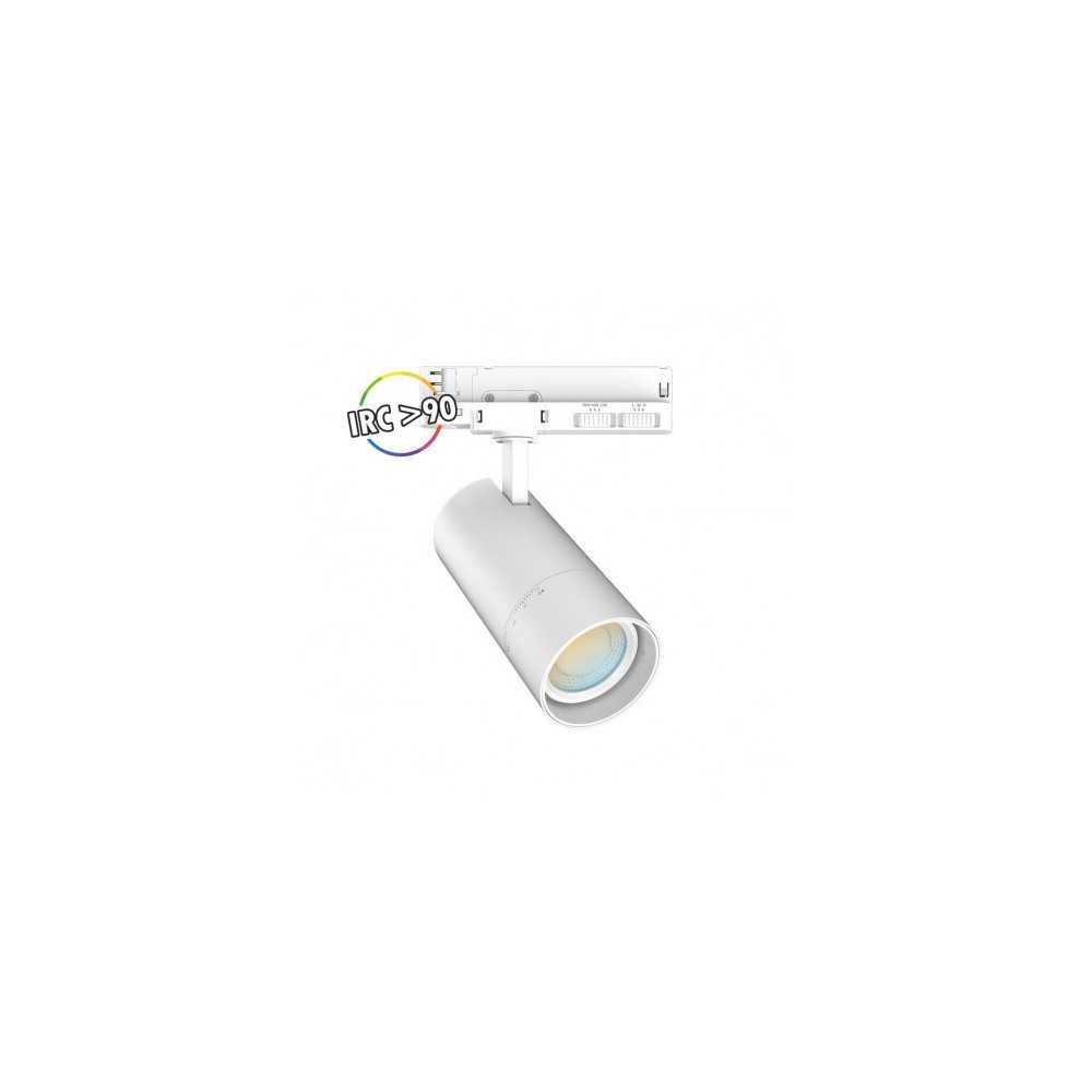 https://discount-led.fr/it/ Faretto a binario LED con adattatore 3 luci Bianco 10/15/20W FOCUS SLIM CCT Angle regolabile  110...