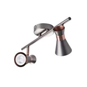 https://design-led.fr/nl/ MILENO zilver / koper 2xGU10 wand- en plafondarmatuur 29115 35,60 € 30,26 €